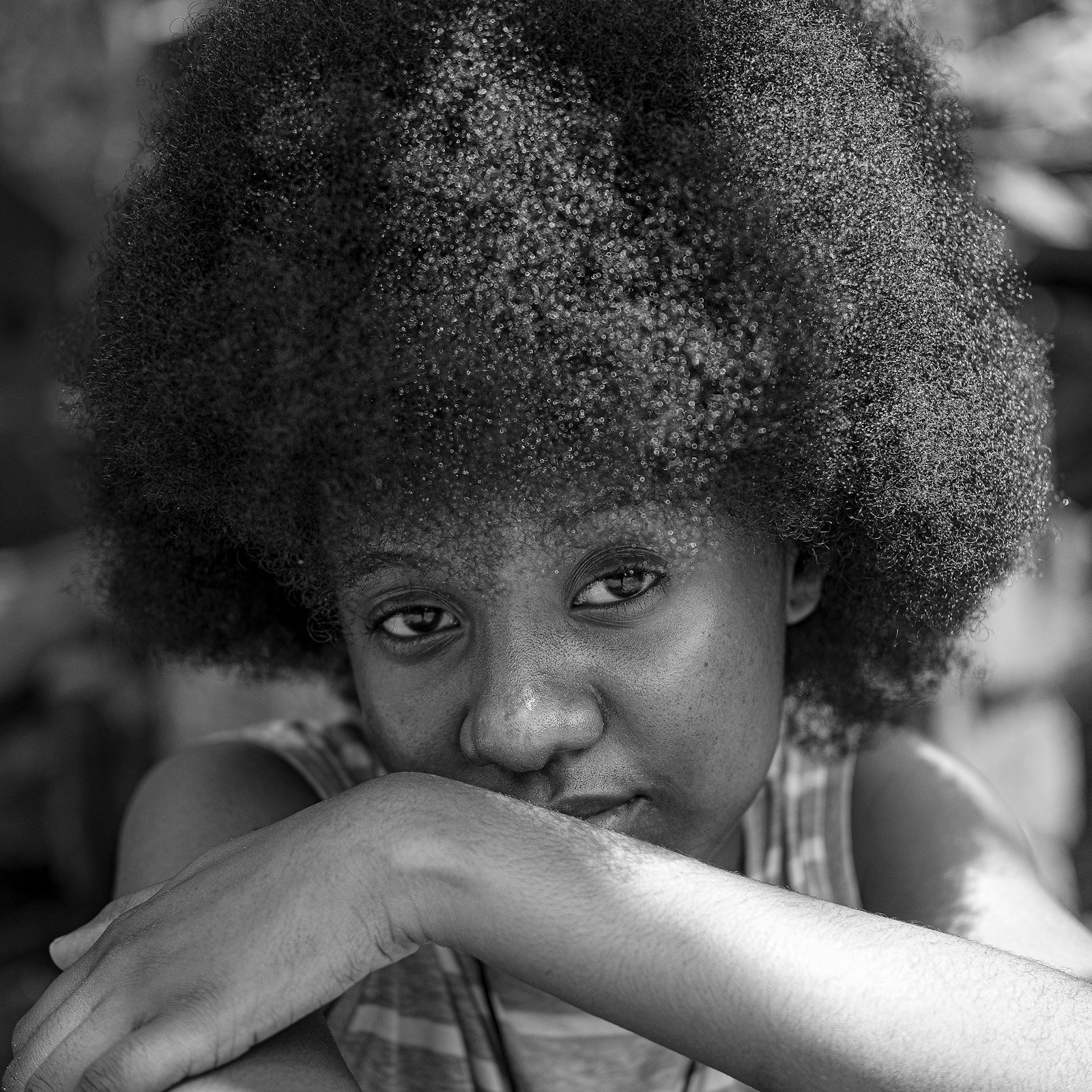 Natural hair, defined curls