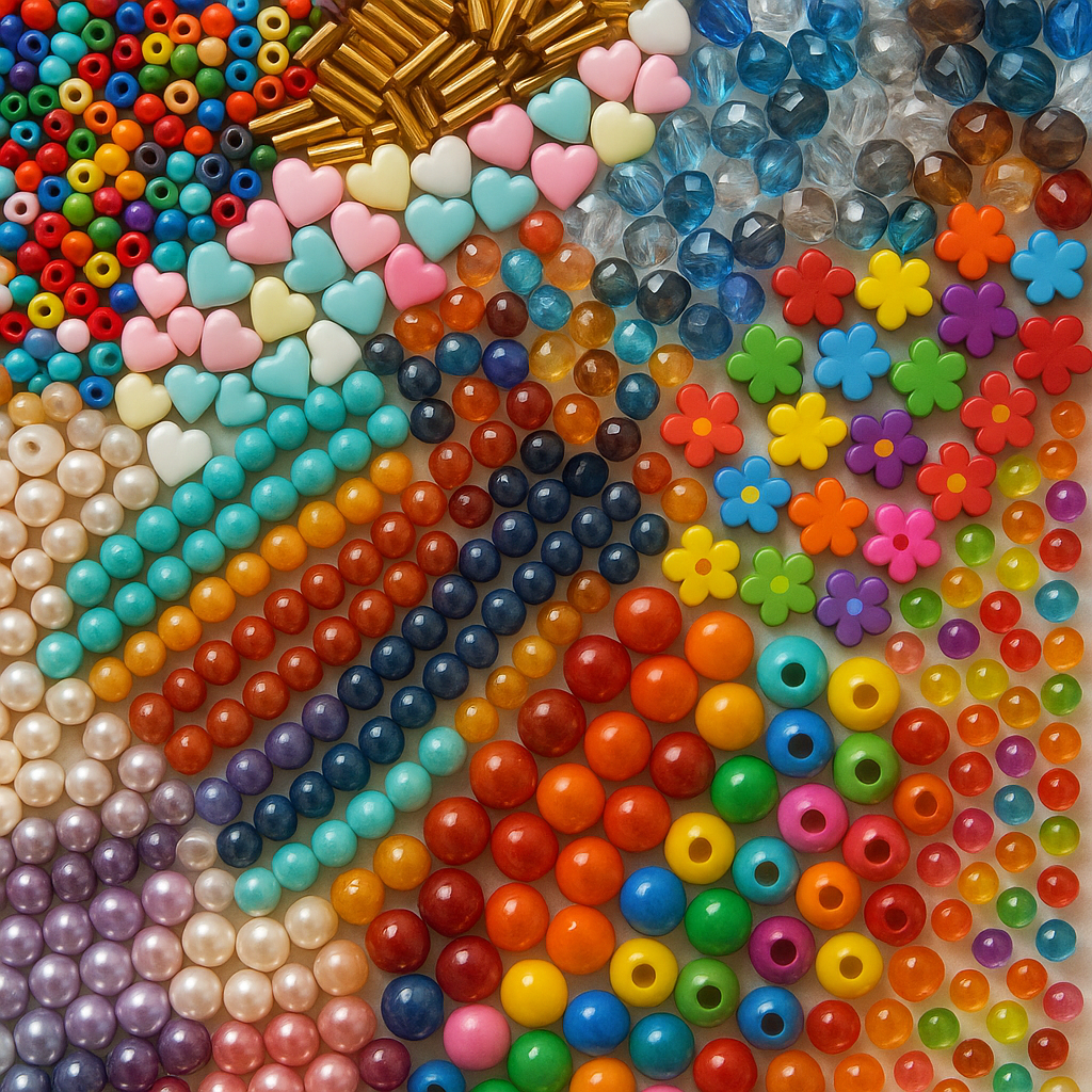 Medium Red Stone Beads 